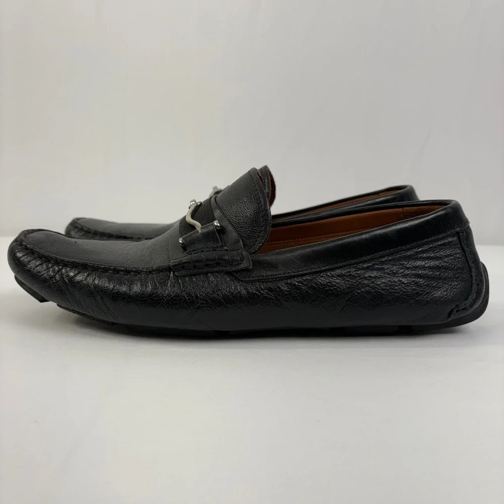 Section‎ X Mens Black Leather Bit Driving Moc Loafers Size 10 M